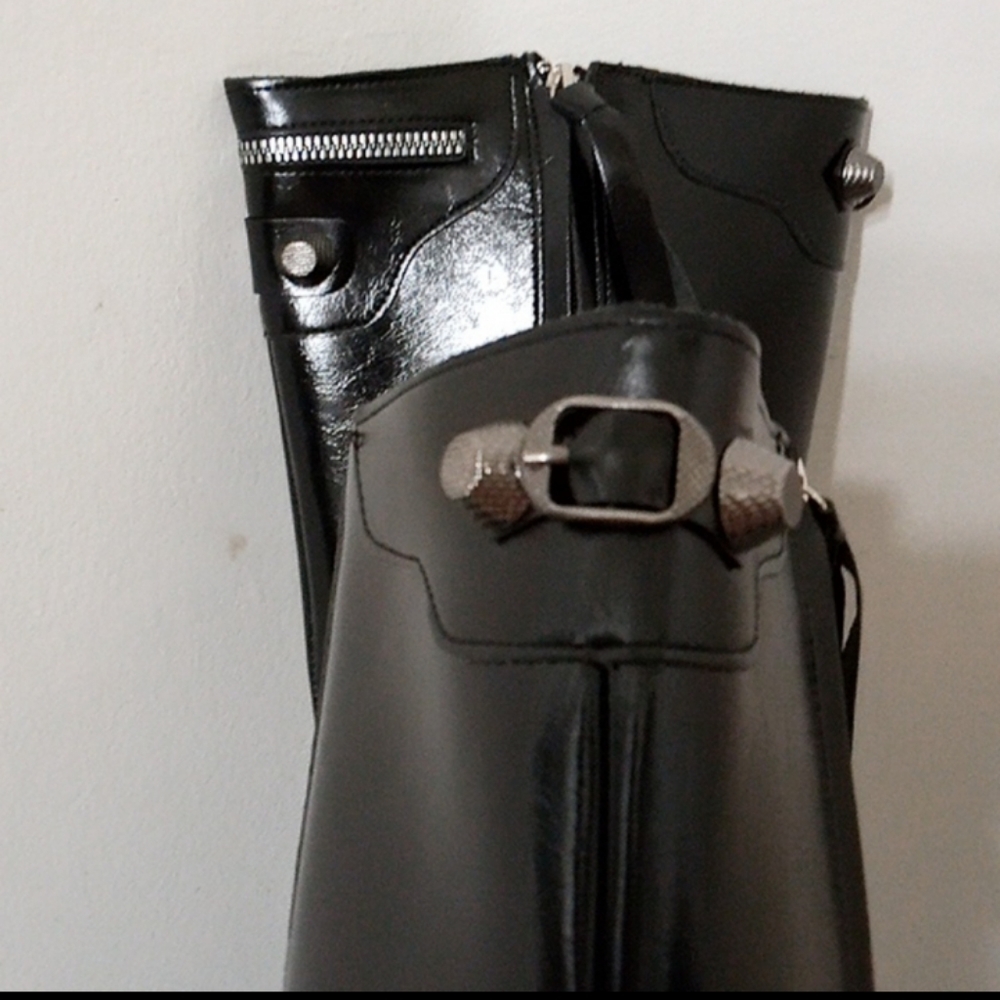 SALE🎁Brand New🎁FREE GIFT INCLUDED🎁 High Knee Heels Boots Zippers Tassel Metal - Picture 7 of 11